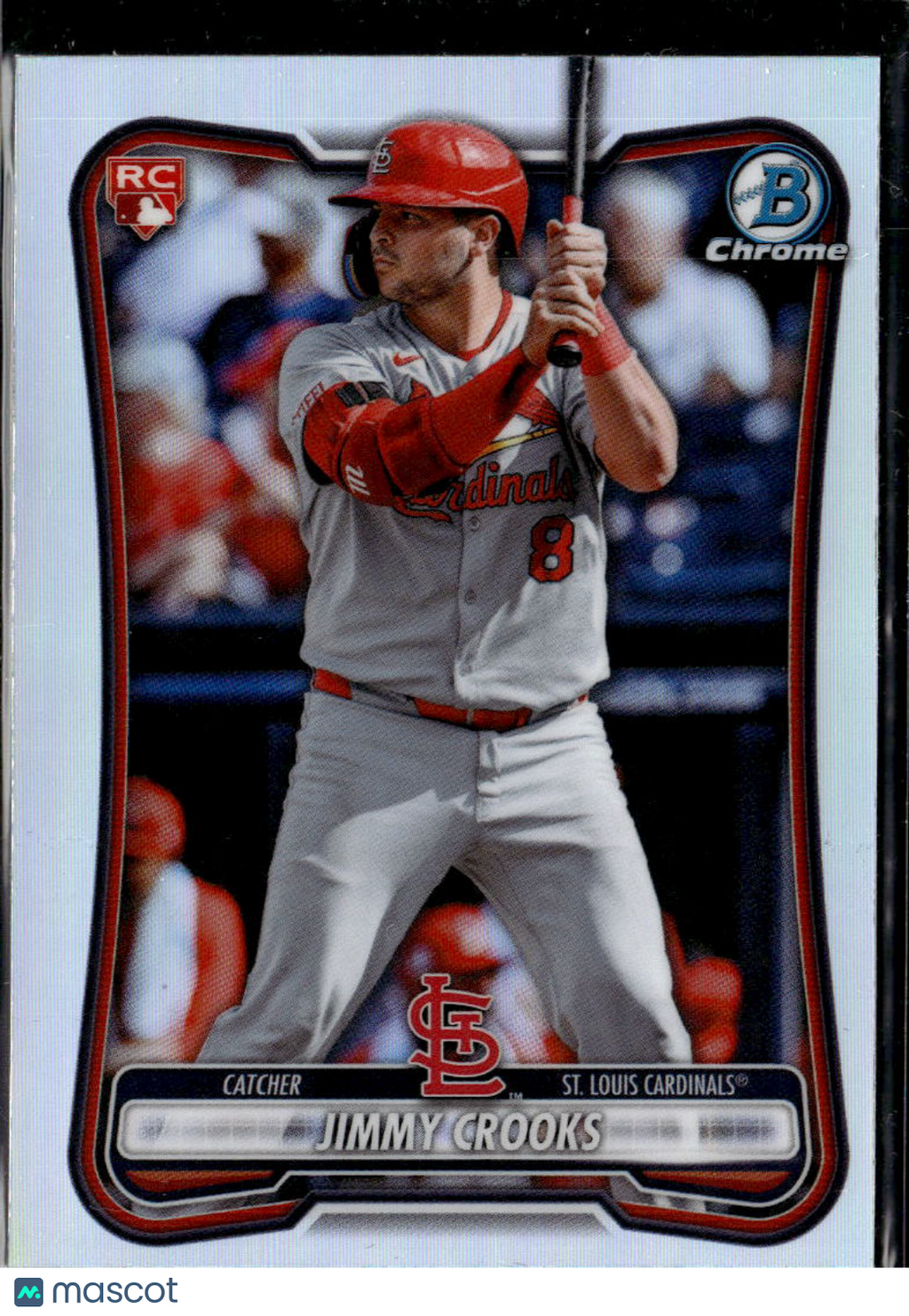 Jimmy Crooks 2026 Bowman Chrome RED Rookie Refractor RC St. Louis Cardinals