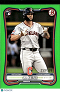 C.J. Kayfus 2026 Bowman Lime Green RC Rookie /399 Cleveland Guardians