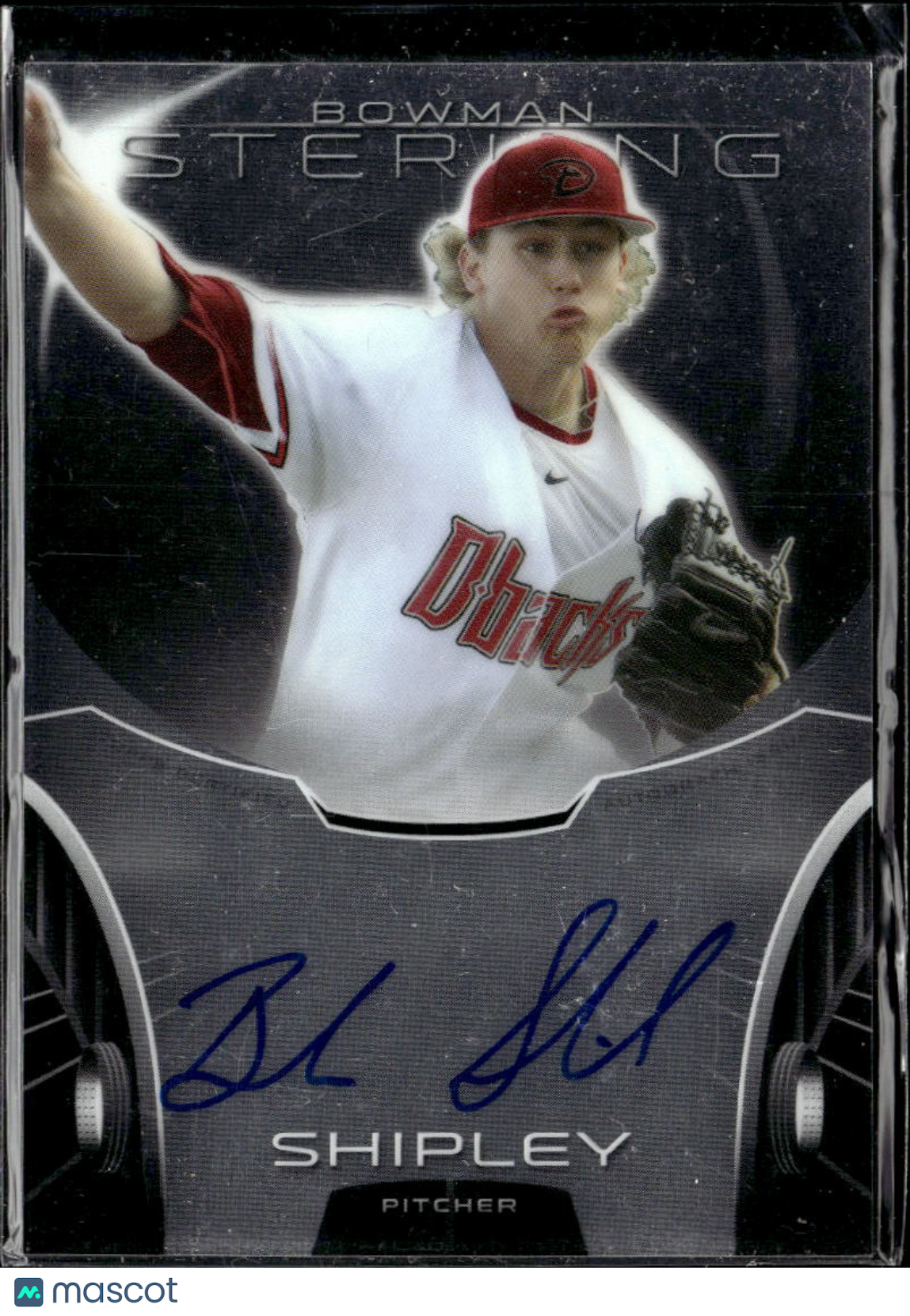 Braden Shipley 2013 Bowman Sterling Auto Autograph Arizona Diamondbacks