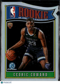 Cedric Coward 2025 Bowman Chrome Rookie of the Year Refractor Grizzlies
