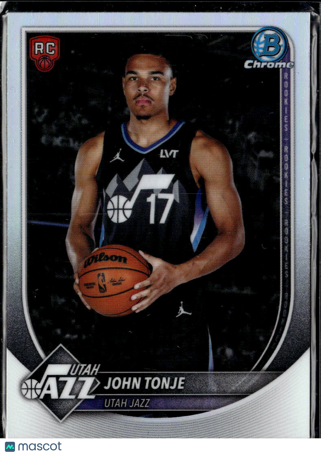 John Tonje 2025 Bowman Chrome RED Rookie Refractor RC Utah Jazz