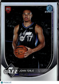 John Tonje 2025 Bowman Chrome RED Rookie Refractor RC Utah Jazz