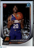 Rasheer Fleming 2025 Bowman Chrome RC RED Rookie Refractor Phoenix Suns