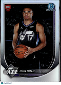 John Tonje 2025 Bowman Chrome RC RED Rookie Refractor Utah Jazz