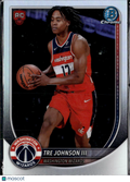 Tre Johnson III 2025 Bowman Chrome RC RED Rookie Refractor Washington Wizards