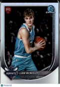Liam McNeeley 2025 Bowman Chrome RED Rookie Refractor RC Charlotte Hornets