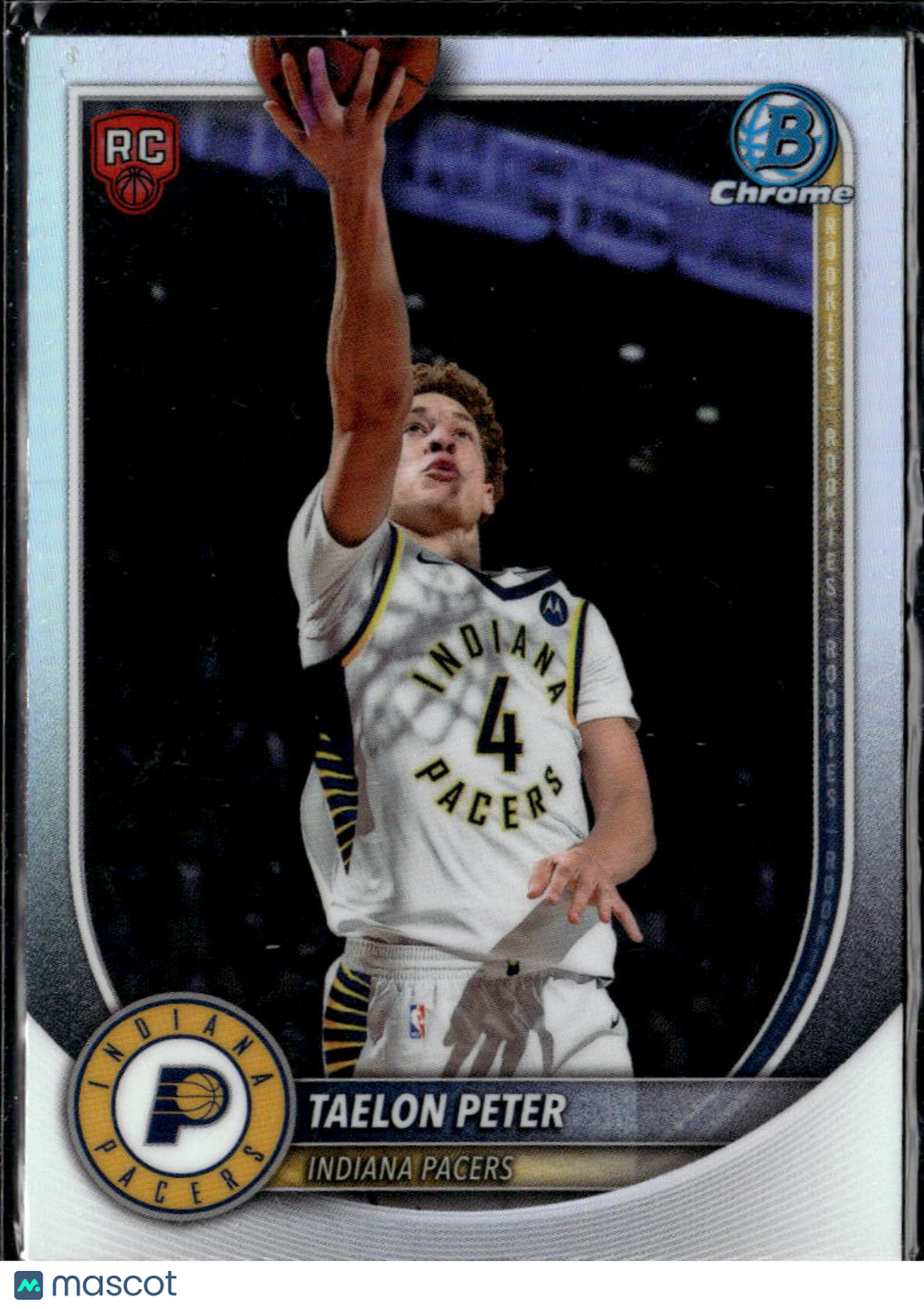 Taelon Peter 2025 Bowman Chrome RED Rookie Refractor RC Indiana Pacers