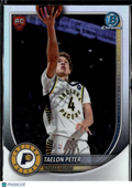 Taelon Peter 2025 Bowman Chrome RED Rookie Refractor RC Indiana Pacers