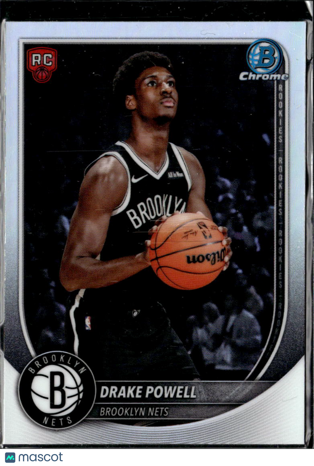Drake Powell 2025 Bowman Chrome RED Rookie Refractor RC Brooklyn Nets
