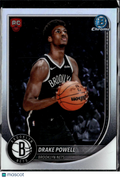 Drake Powell 2025 Bowman Chrome RED Rookie Refractor RC Brooklyn Nets