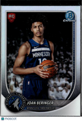 Joan Beringer 2025 Bowman Chrome RED Rookie Refractor RC Minnesota Timberwolves