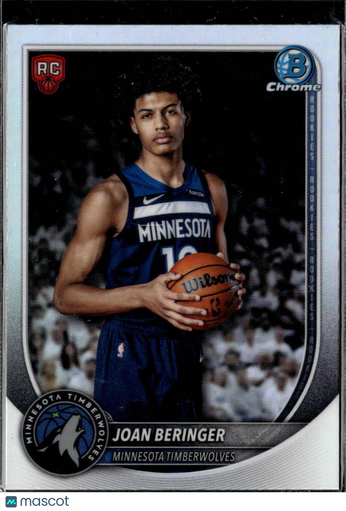 Joan Beringer 2025 Bowman Chrome RED Rookie Refractor RC Minnesota Timberwolves