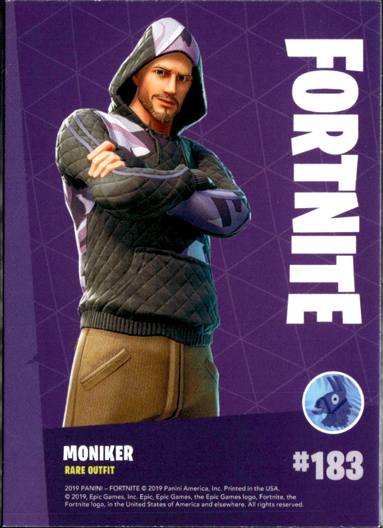 Moniker 2019 Panini Fortnite Rare Outfit #183