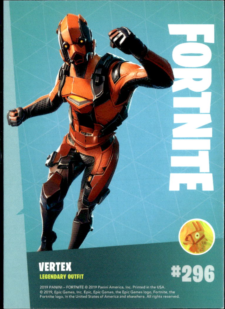 Vertex 2019 Panini Fortnite Legendary Outfit #296