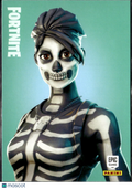 Skull Ranger 2019 Panini Fortnite Series 1 Rare Outfit #196