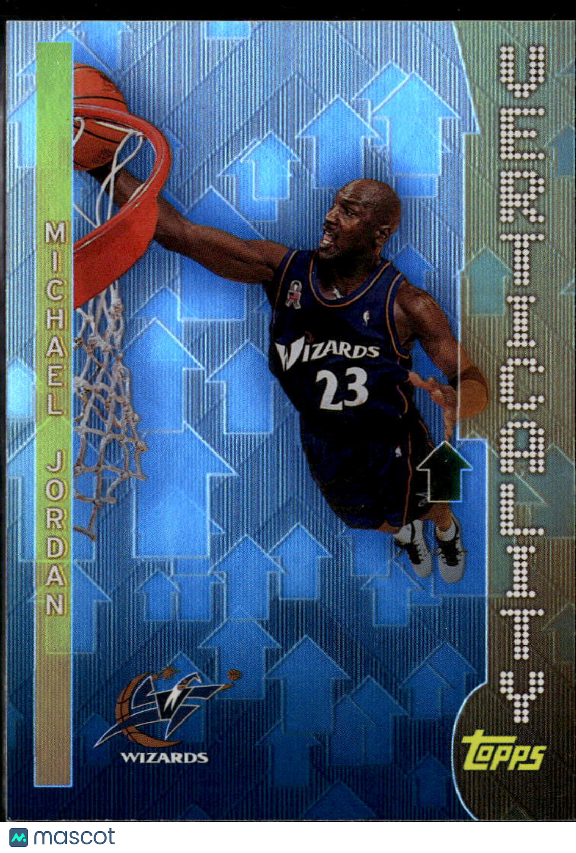 Michael Jordan 2002 Topps Verticality Insert #V8 Washington Wizards