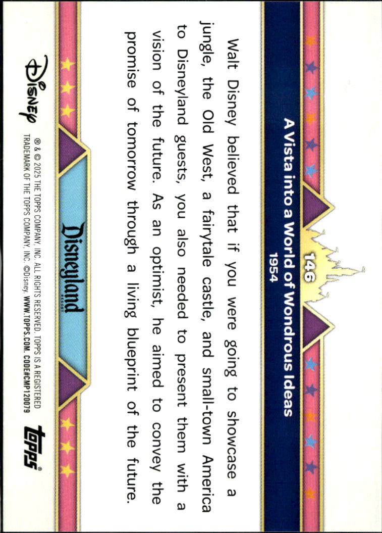 A World of Wondrous Ideas 2025 Topps Disneyland 70 14/55 #146