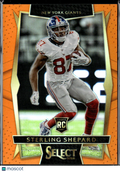 Sterling Shepard 2016 Select RC Rookie Orange 10/49 OU Sooners New York Giants