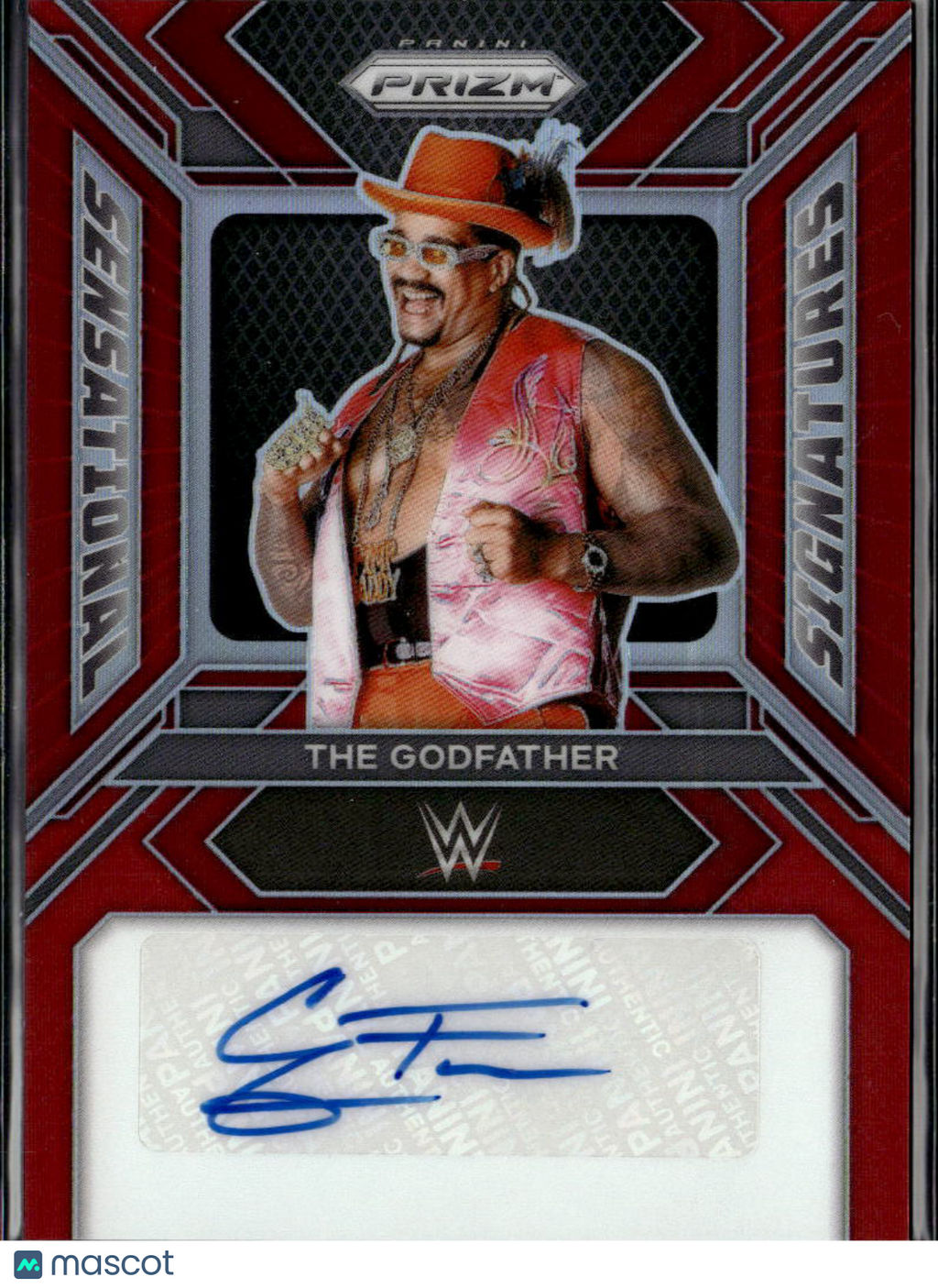 The Godfather 2024 Prizm WWE Auto Autograph Red Wrestling 81/99