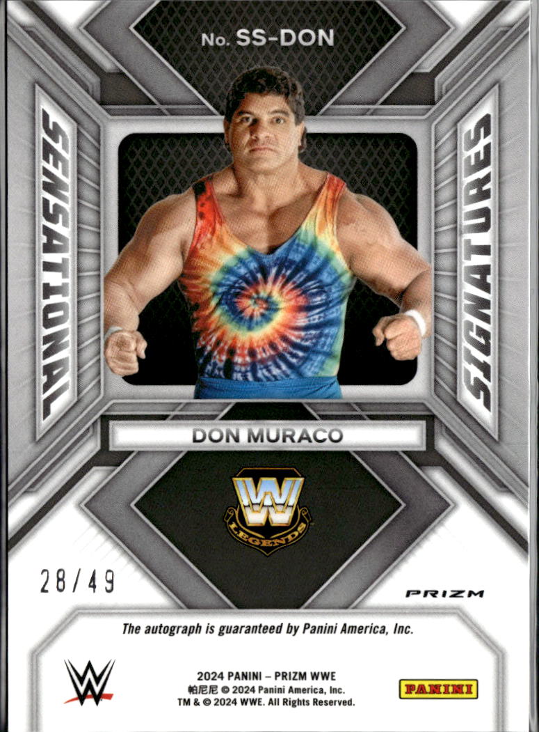 Don Muraco 2024 Prizm WWE Auto Autograph Blue 28/49