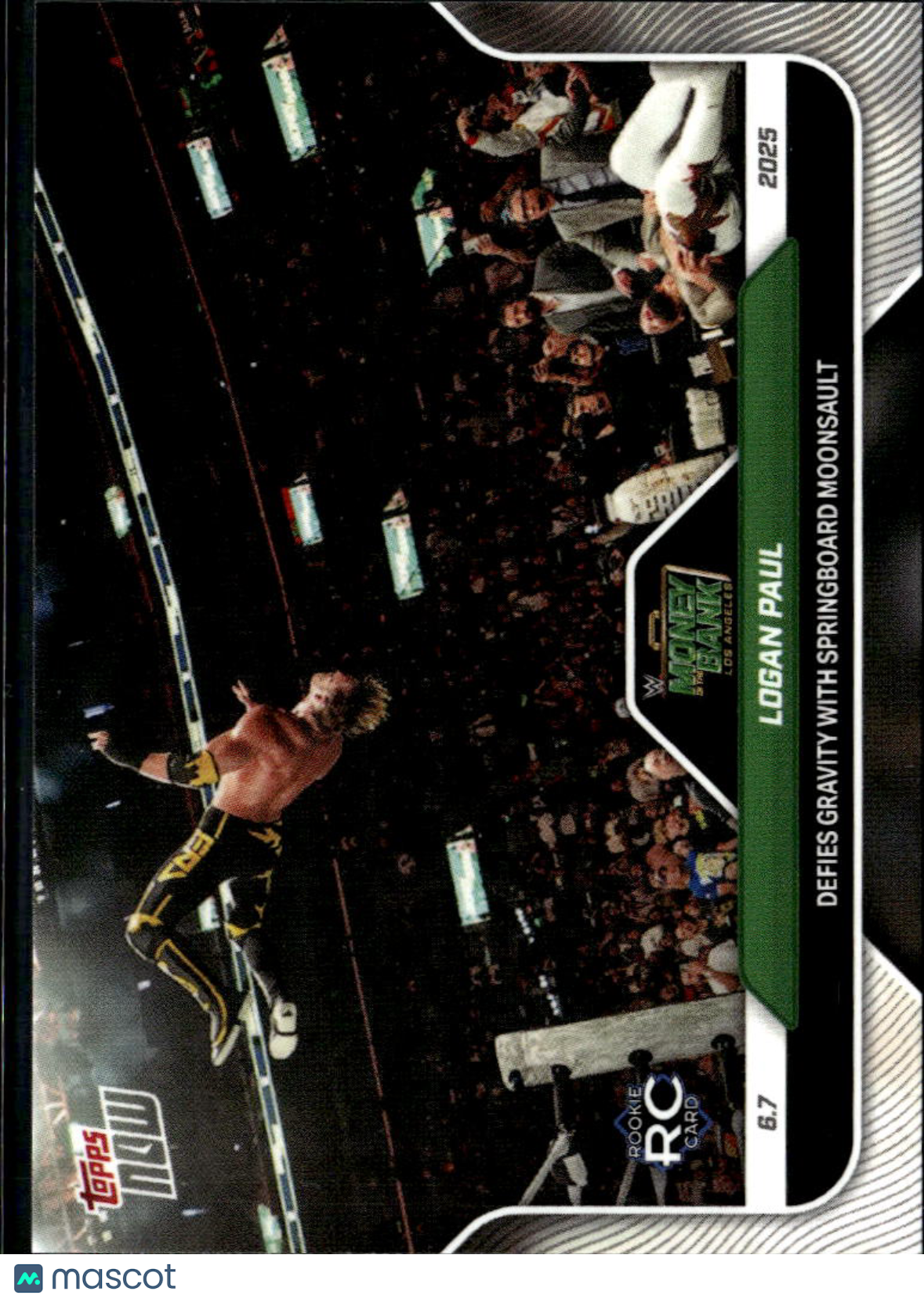 Logan Paul 2025 Topps Now WWE RC Rookie Wrestling #65