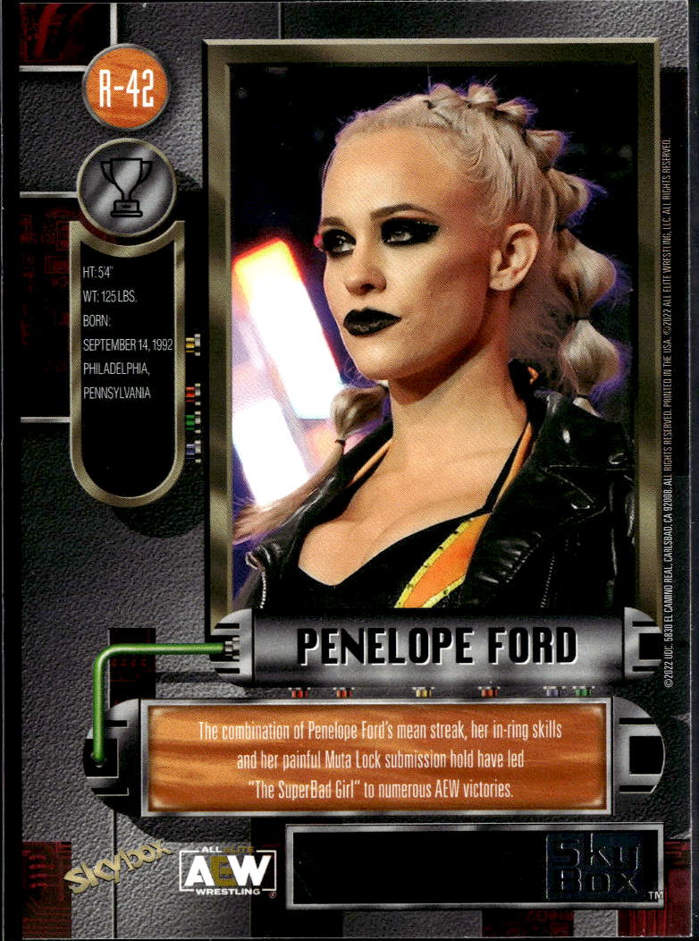 Penelope Ford 2022 SkyBox Metal Universe Retro AEW All Elite Wrestling