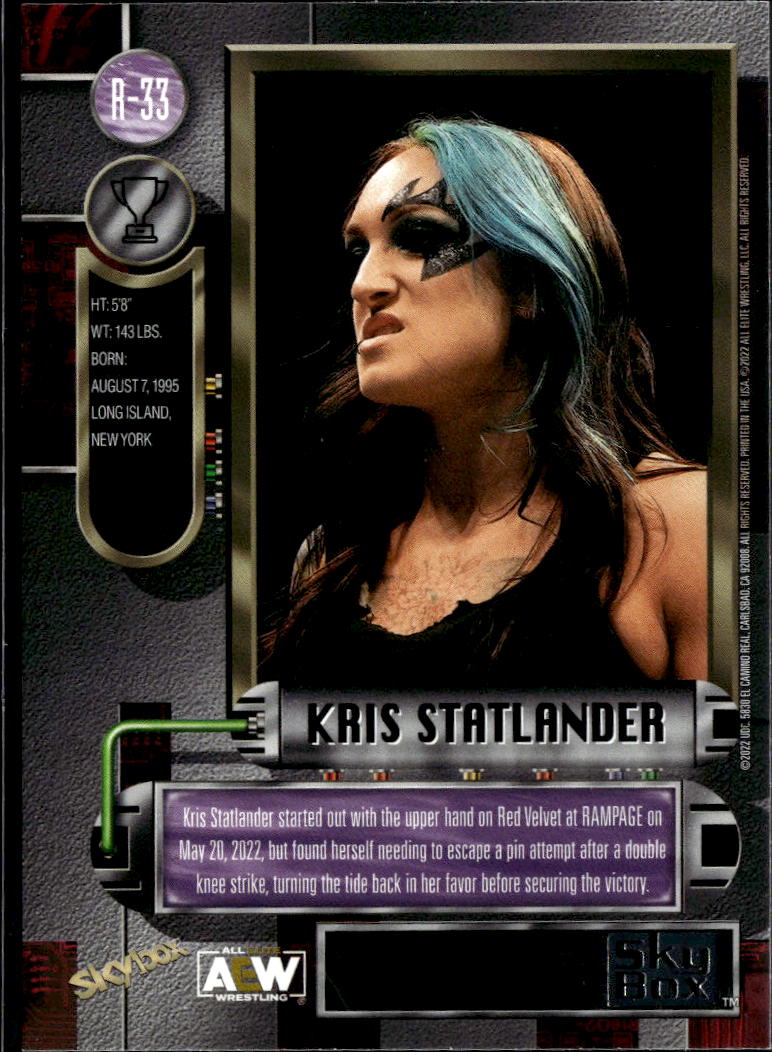 Kris Statlander 2022 SkyBox Metal Universe AEW Retro