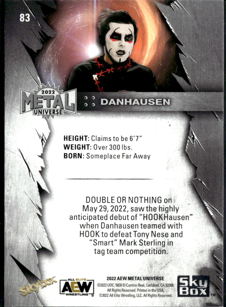 Danhausen 2022 SkyBox Metal Universe AEW All Elite Wrestling