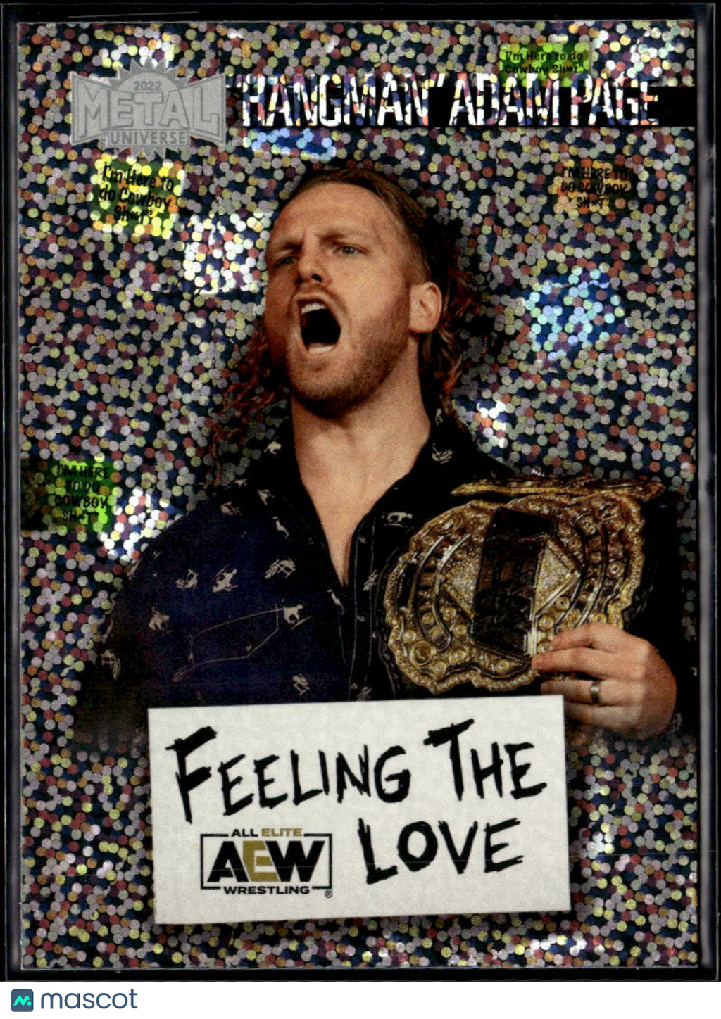"Hangman" Adam Page 2022 SkyBox Metal Universe AEW Feeling the Love