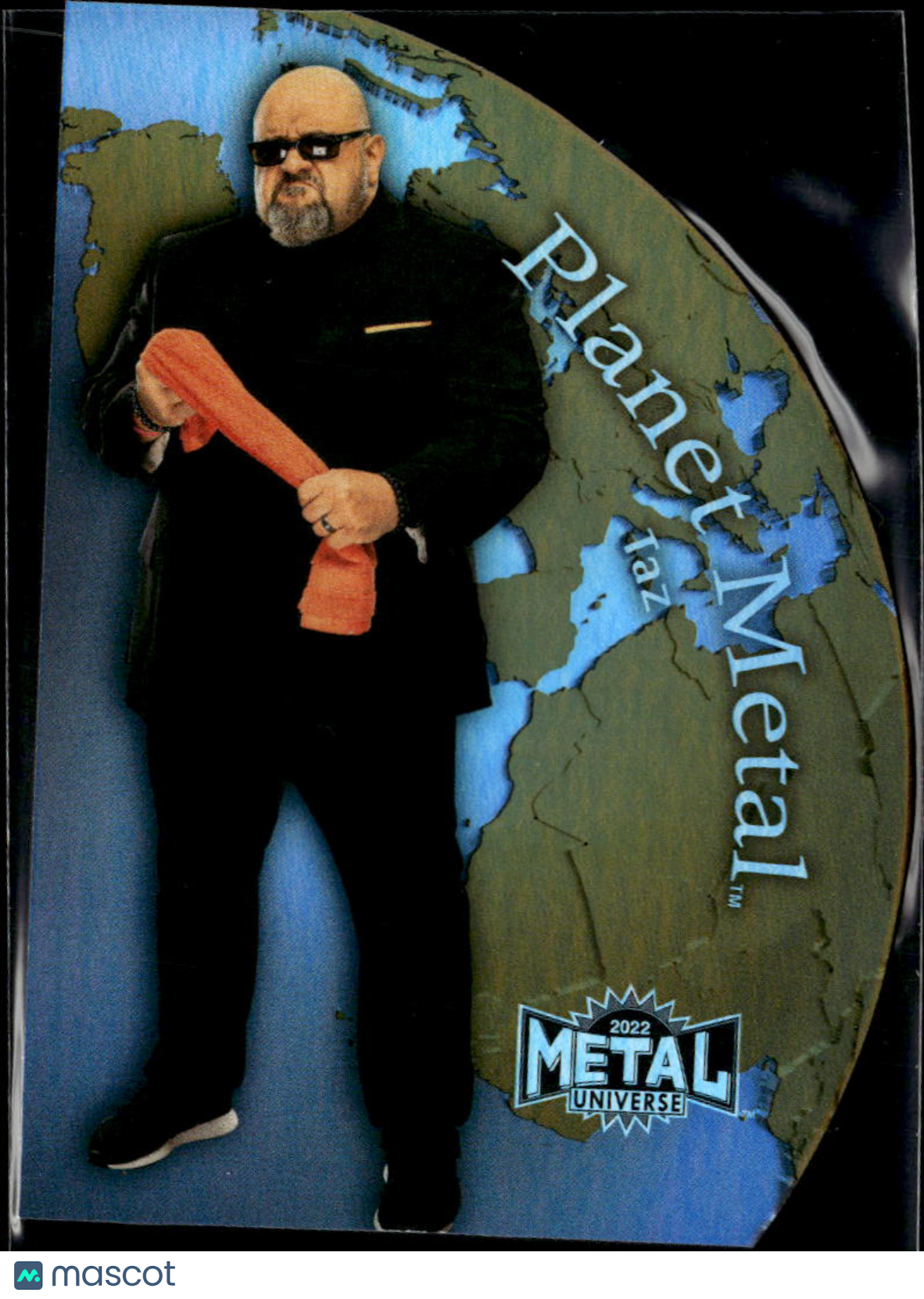 Taz 2022 SkyBox AEW Metal Universe Planet Metal