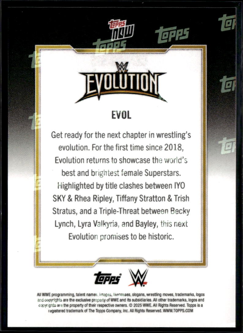 WWE Evolution 2025 Topps Now Card #Evol