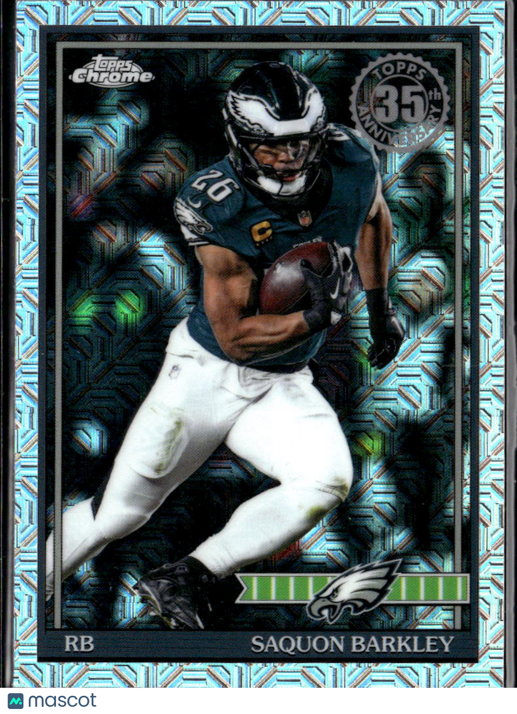 Saquon Barkley 2026 Topps Chrome '91 Silver Pack Refractor Philadelphia Eagles