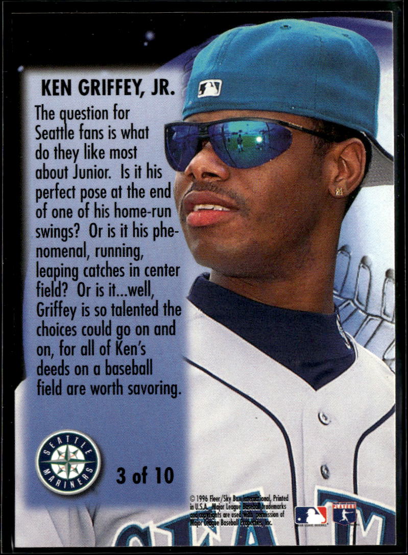 Ken Griffey Jr. 1996 Metal Universe Titanium #3 Seattle Mariners