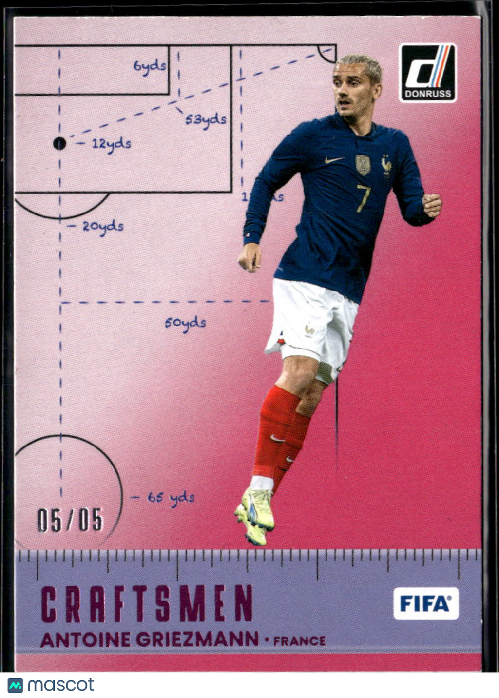 Antoine Griezmann 2023 Donruss Soccer Pink SSP 5/5 France