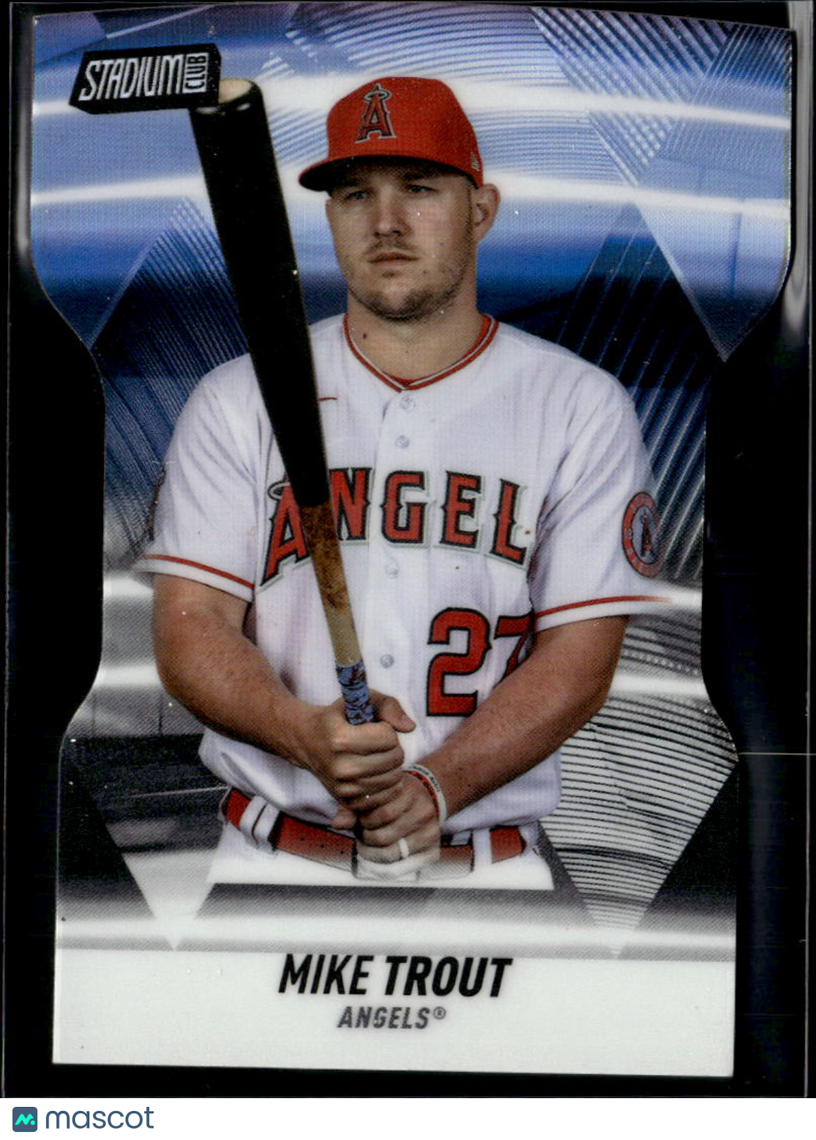 Mike Trout 2022 Topps Stadium Club Triumvirate Black 61/99 Los Angeles Angels