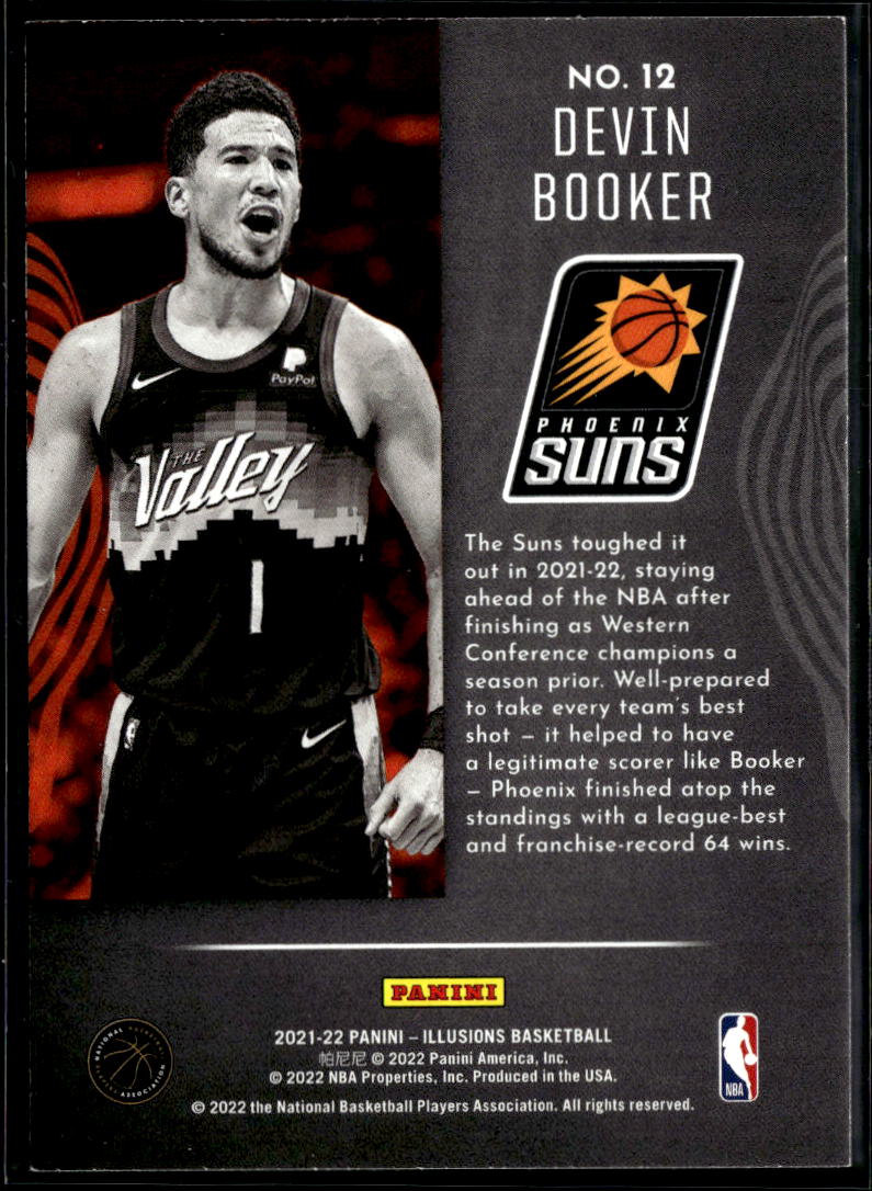 Devin Booker 2021-22 Illusions Tough Insert Phoenix Suns