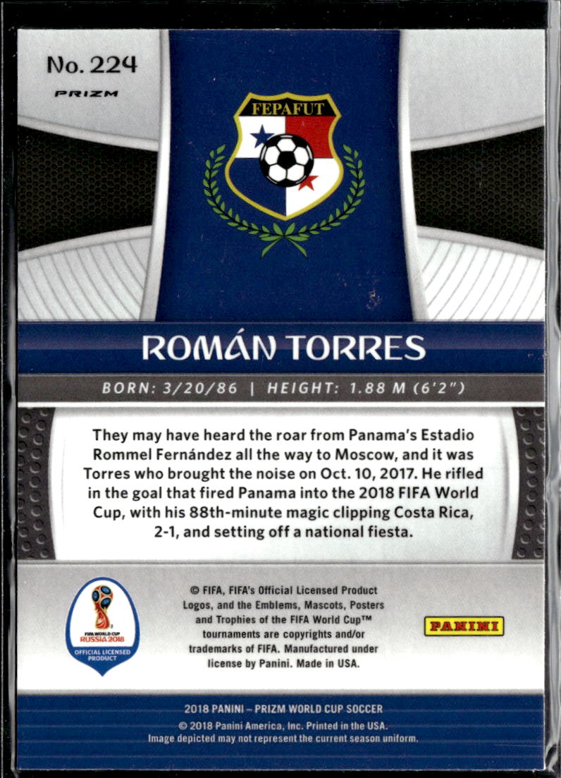 Roman Torres 2018 Panini Prizm World Cup Silver Prizm Panama