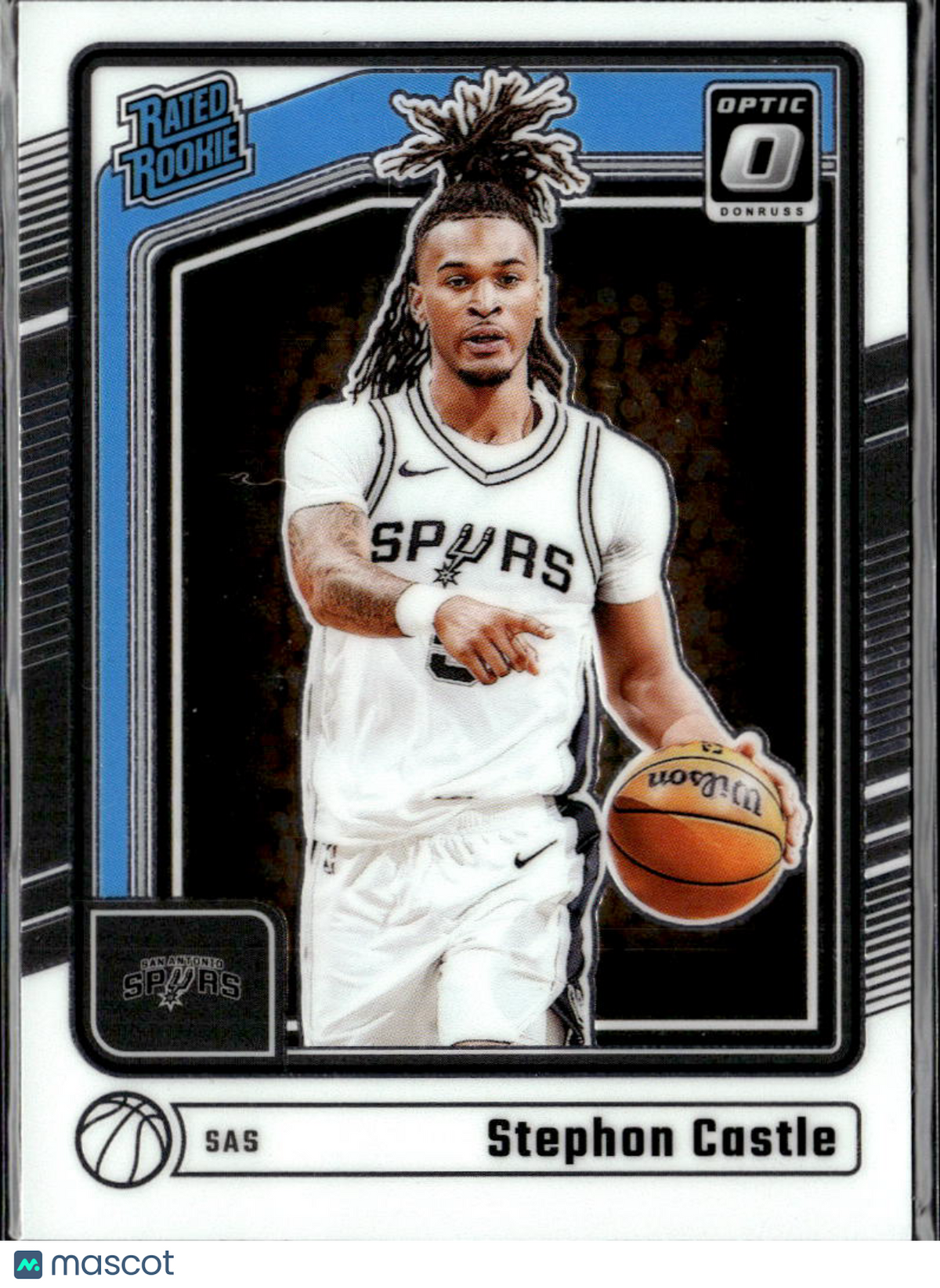 Stephon Castle 2024-25 Optic Rated Rookie RC San Antonio Spurs