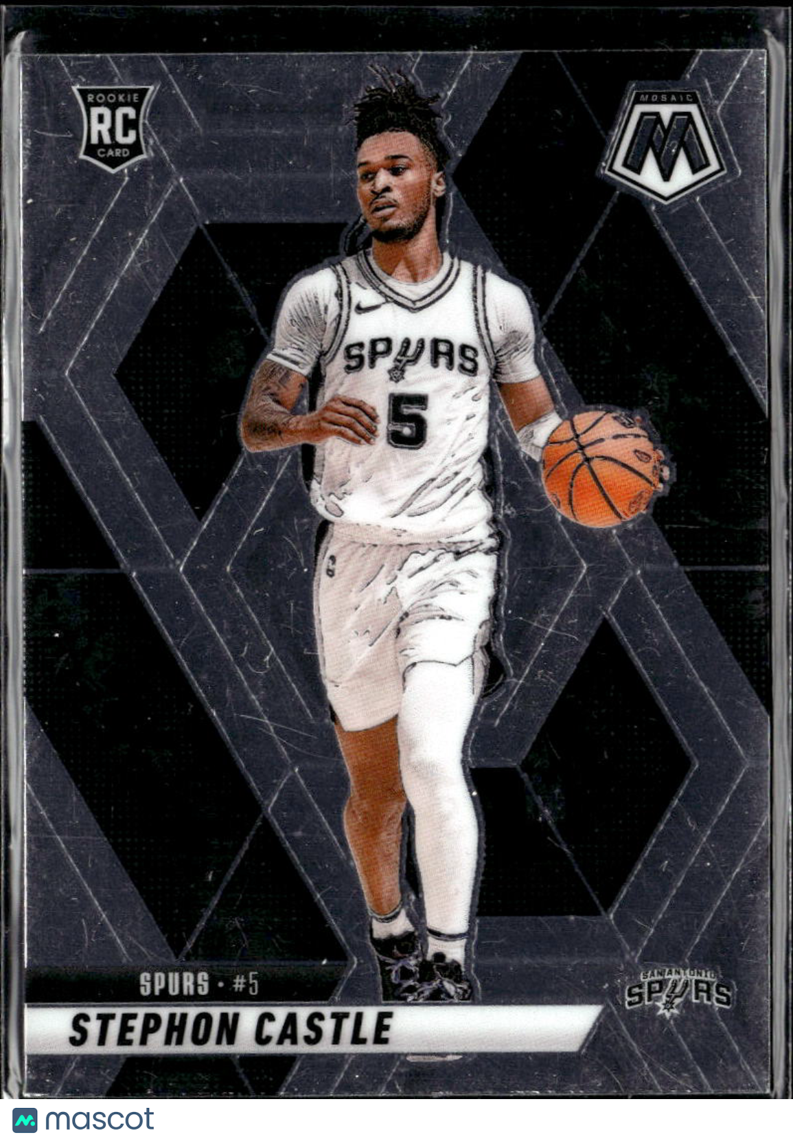 Stephon Castle 2024-25 Mosaic Rookie RC San Antonio Spurs