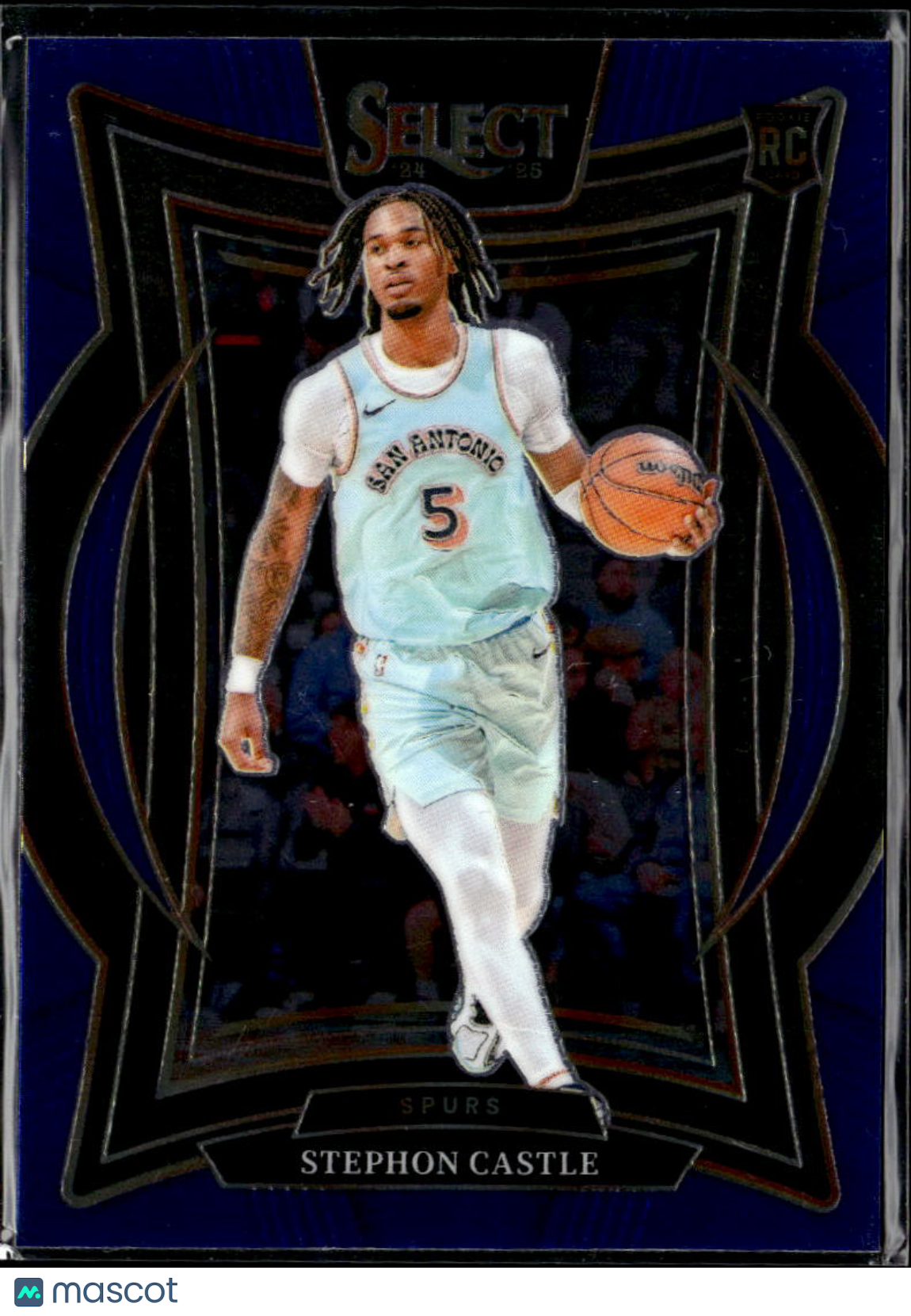 Stephon Castle 2024-25 Select Blue Rookie RC San Antonio Spurs