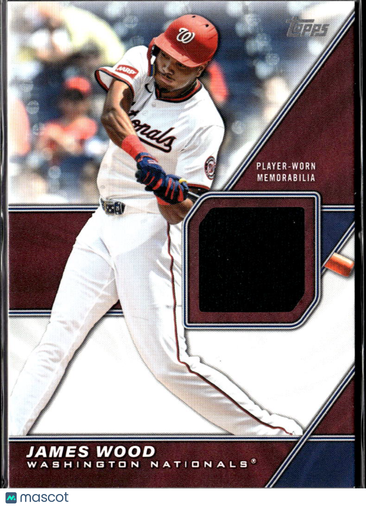 James Wood 2026 Topps Jersey Patch Washington Nationals