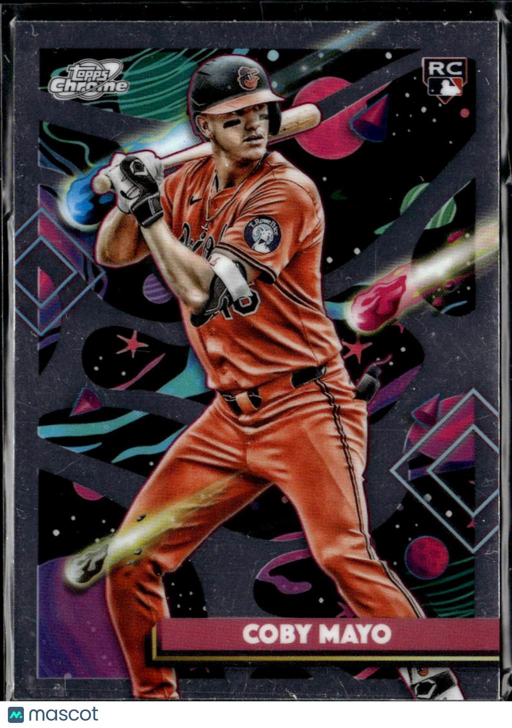 Coby Mayo 2025 Topps Cosmic Chrome RC Baltimore Orioles