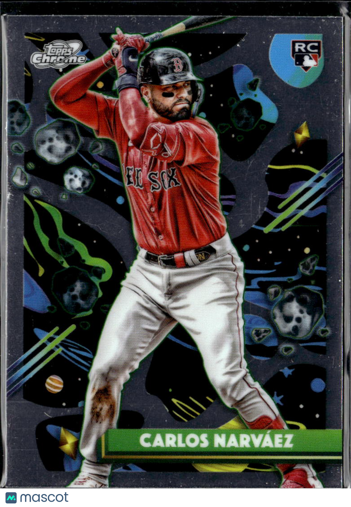 Carlos Narváez 2025 Topps Chrome Cosmic RC Boston Red Sox