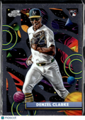 Denzel Clarke 2025 Topps Chrome Cosmic RC Oakland Athletics