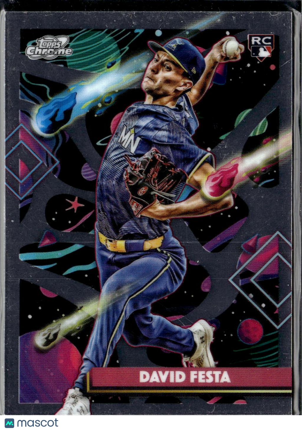 David Festa 2025 Topps Chrome Cosmic RC Minnesota Twins
