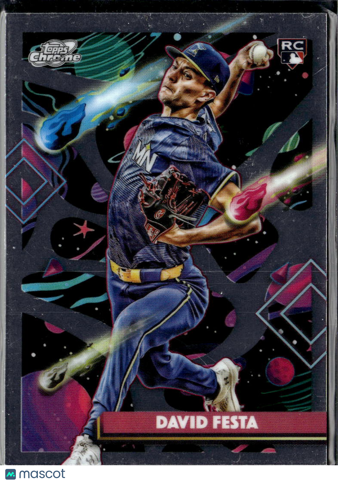 David Festa 2025 Topps Chrome Cosmic RC Minnesota Twins