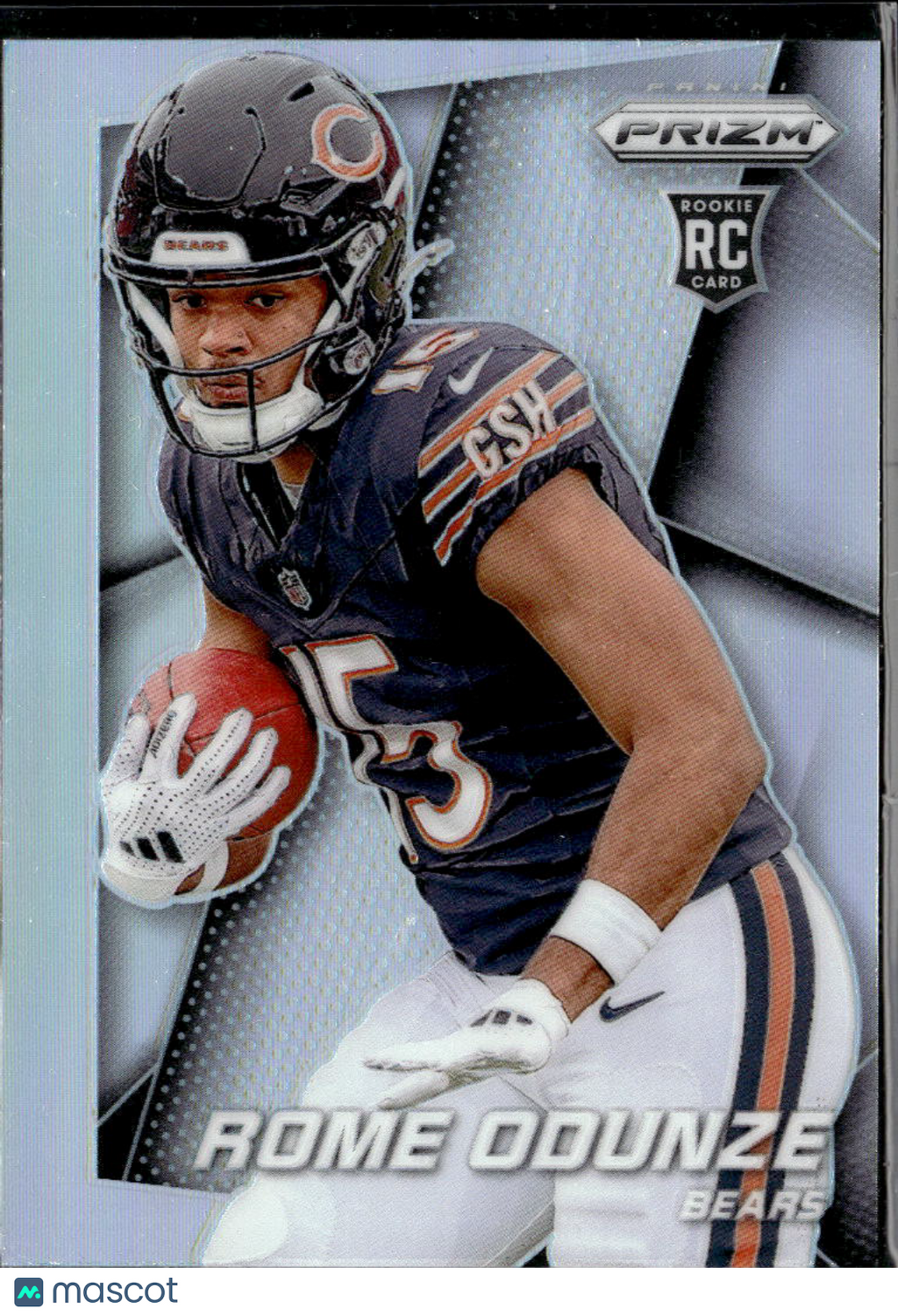 Rome Odunze 2024 Prizm Silver Prizm Rookie RC #6 Chicago Bears