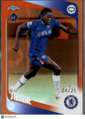 Chloe Sarwie 2026 Topps Chrome UEFA Women's Orange RC /25 Chelsea FC
