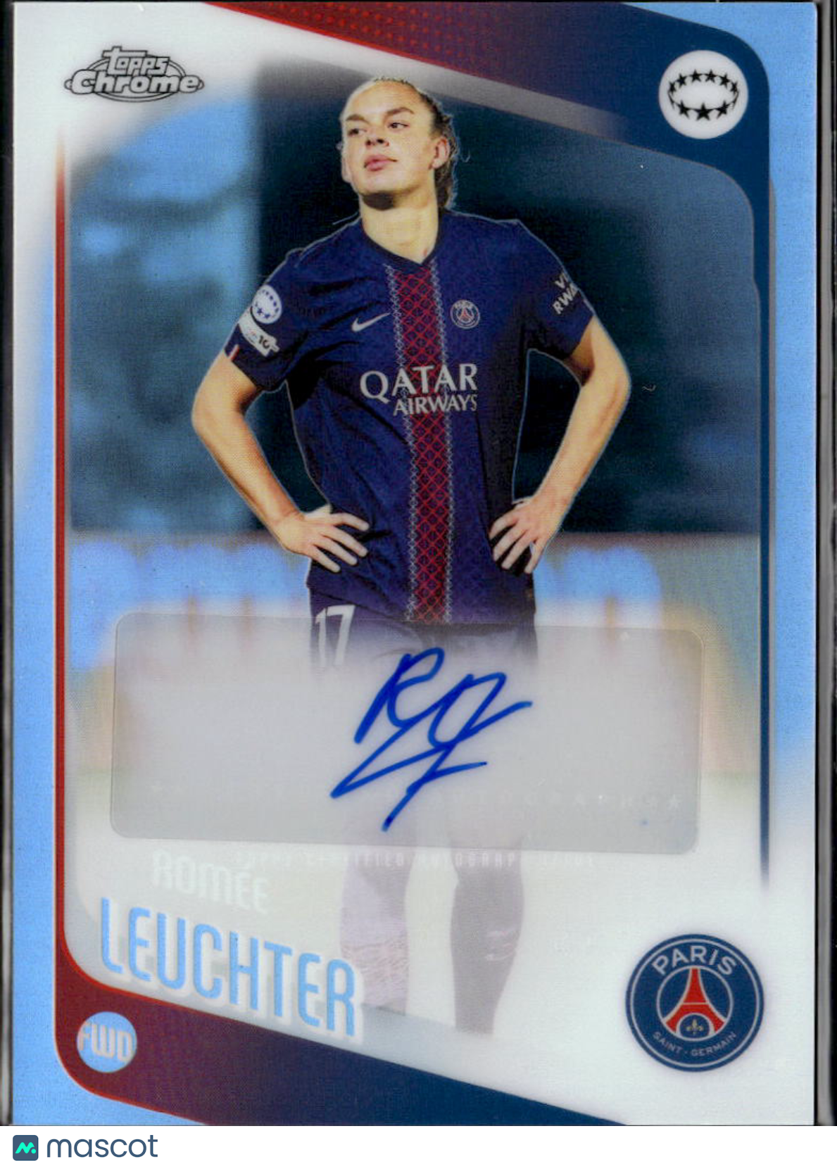 Romee Leuchter 2026 Topps Chrome UEFA Women's Auto Autograph Paris Saint-Germain