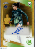 Cora Zicai 2026 Topps Chrome UEFA Women's Auto Autograph GOLD RC /50 Wolfsburg